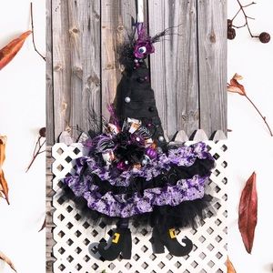 Happy Halloween 2020 Witch Wreath